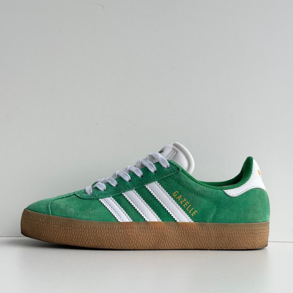 Adidas Gazelle Bold Mens 5‎ Green/Gum Suede Sneakers Retro Casual Preppy Soccer - Picture 3 of 9